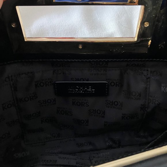 Michael Kors Black with Gold Clutch - Picture 5 of 6
